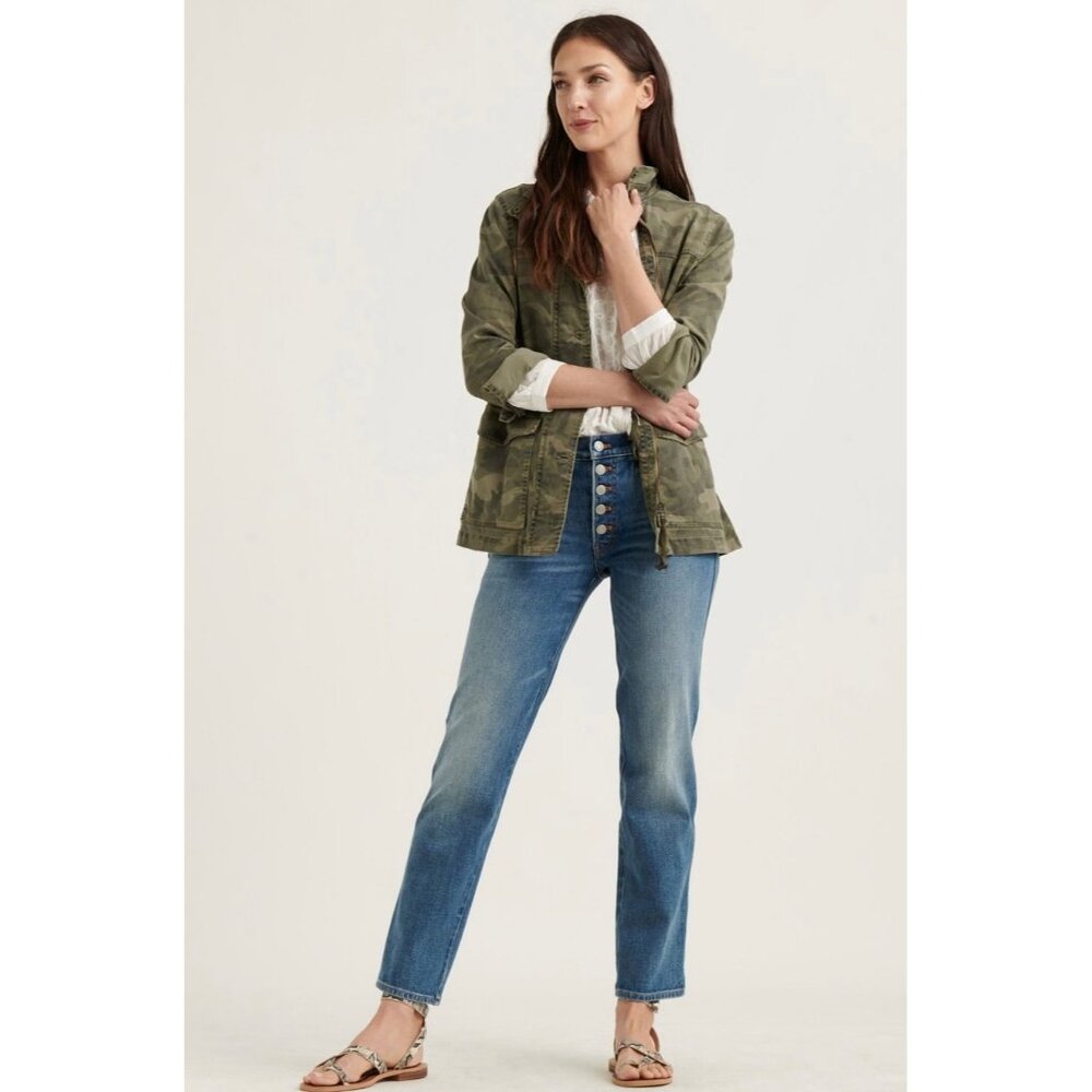 Lucky Brand Camo Printed Utility Jacket NWT XS